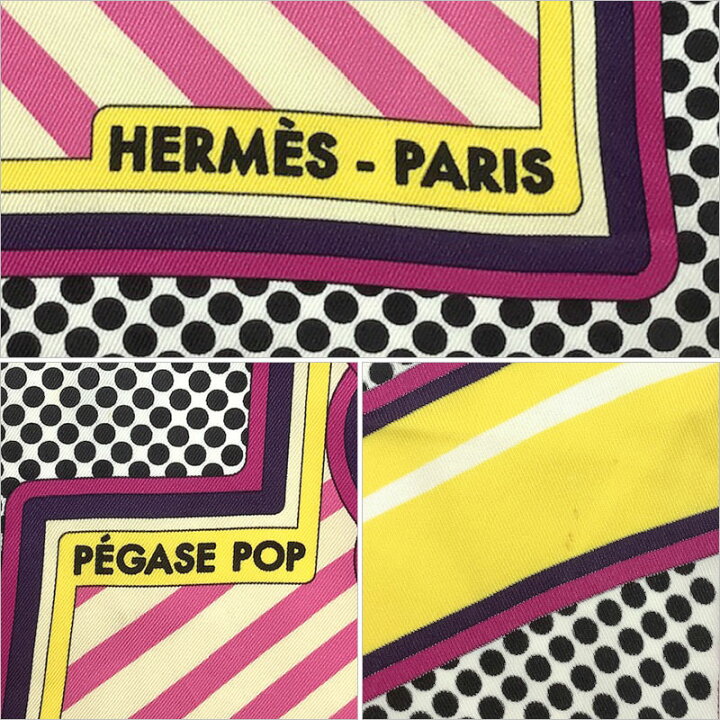 楽天市場】HERMES エルメス カレ70 スカーフ “ペガサスポップ” シルク 