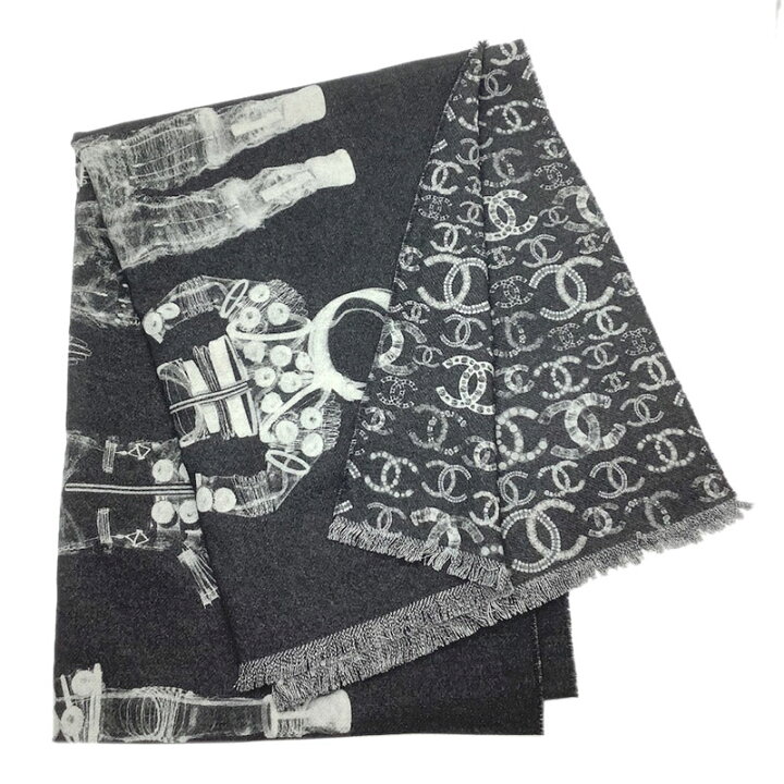 楽天市場】CHANEL シャネル ストール ショール マフラー カシミア 