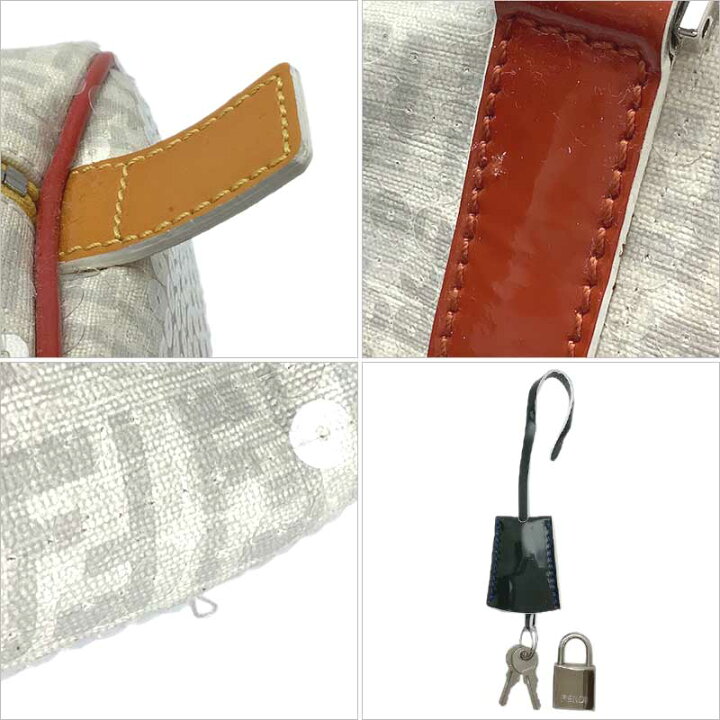 楽天市場】FENDI フェンディ ボストンバッグ ホワイト マルチカラー 