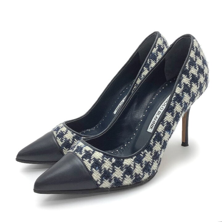 楽天市場】MANOLO BLAHNIK マノロブラニク パンプス ウール レザー  