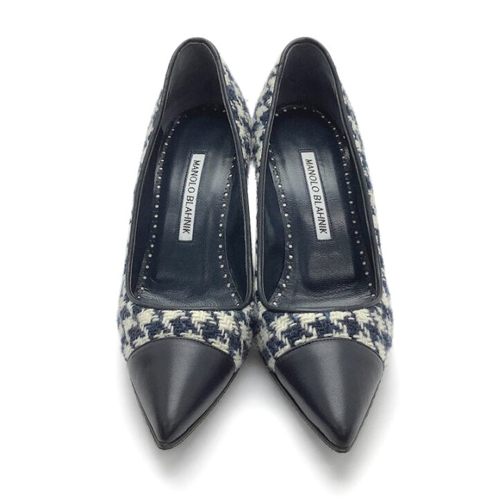 楽天市場】MANOLO BLAHNIK マノロブラニク パンプス ウール レザー 