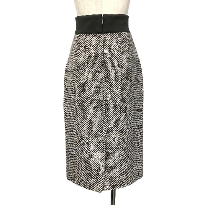 楽天市場】FENDI フェンディ スカート ウール コットン シルク グレー  