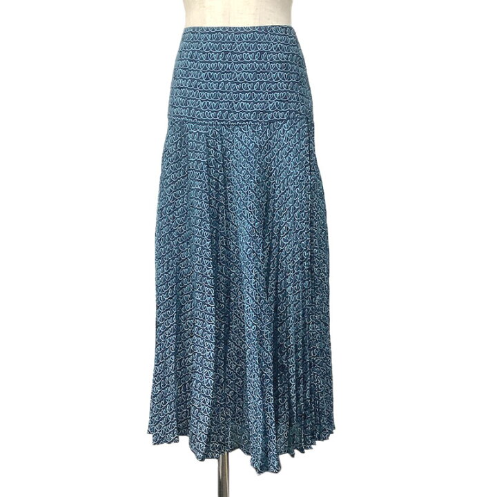 楽天市場】FENDI フェンディ スカート レーヨン シルク ブルー #40  