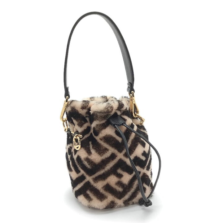 楽天市場】FENDI フェンディ モントレゾール ミニ ファー レザー  