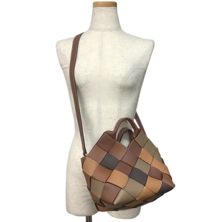 楽天市場】LOEWE ロエベ ウーブン バスケットバッグ スモール カーフ  