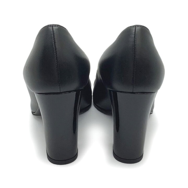 楽天市場】CHANEL シャネル パンプス レザー パテントレザー ブラック  