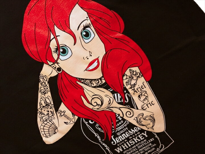 楽天市場 リトルマーメイド アリエル タトゥー ディズニー パロディ Tシャツ １ Select Shop Yorozuya