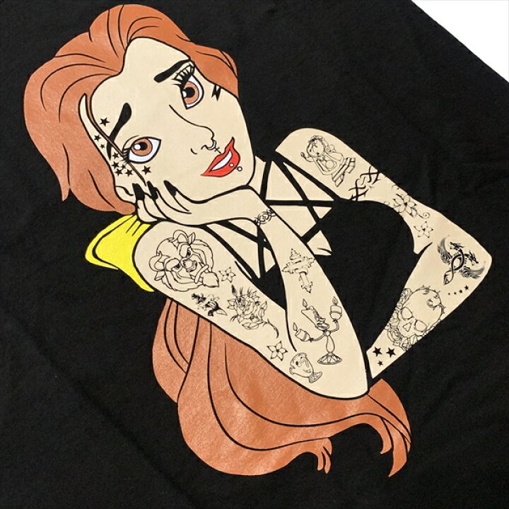 楽天市場】ベル 美女と野獣 タトゥー ディズニー パロディ Tシャツ 