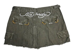 エドハーディー Ed Hardy スタッズ付き ミニスカート XS