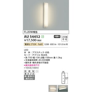 �R�C�Y�~ �G�N�X�e���A���C�g �h�J�h���^�u���P�b�g FL20W���� �d���F KAU54452