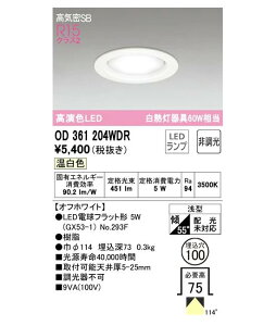 �I�[�f���b�N LED�d���^�_�E�����C�g �񒲌� OD361204WDRS �����F ���M�����60W����