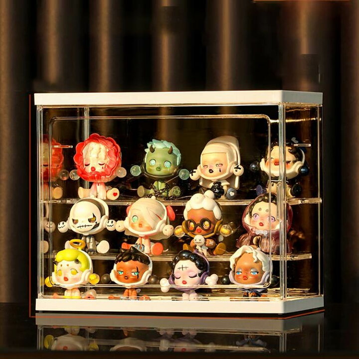 楽天市場】2個セット コレクションケース アクリル 棚 卓上 扉付き 