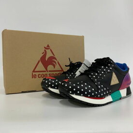 【中古】【メンズ】 le coq sportif EUREKA 30th ANNIVERSARY 「ユリイカは虹」 JUN WATANABE ブラック マルチカラー 25.0cm QMT-7100BB