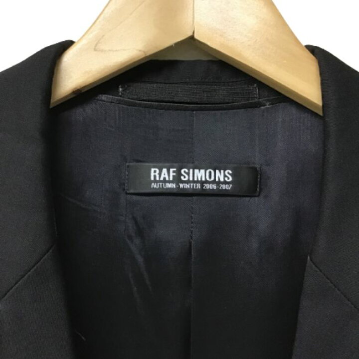RAF SIMONS テーラードジャケット ブラック 2006-2007 48