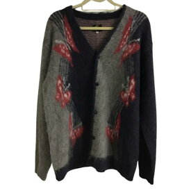 【併売】【中古】【メンズ】Needles　ニードルズ　モヘアカーディガン 　マルチカラー　L