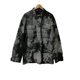 【併売】【中古】 【メンズ】 Off-White オフホワイト Tie Dye Ripstop Overshirt 'Grey-White' タイダイ リップストップ オーバーシャツ グレー XLサイズ