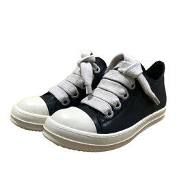 【併売】【中古】【メンズ】RICK OWENS リック オウエンス leather sneakers レザースニーカー レザー 41176 26cm
