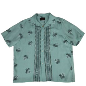 【併売】【中古】【メンズ】 GANGSTERVILLE ギャングスタービル TIME KILLERS S/S SHIRT 半袖 シャツ レーヨン ペイズリー柄 MINT GSV-22-SS-11 XL