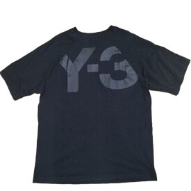 【併売】【中古】【メンズ】ワイスリー Y-3 アディダス ヨウジヤマモト CLASSIC TEE Tシャツ カットソー 半袖 バック ロゴ プリント CF0443 黒 L