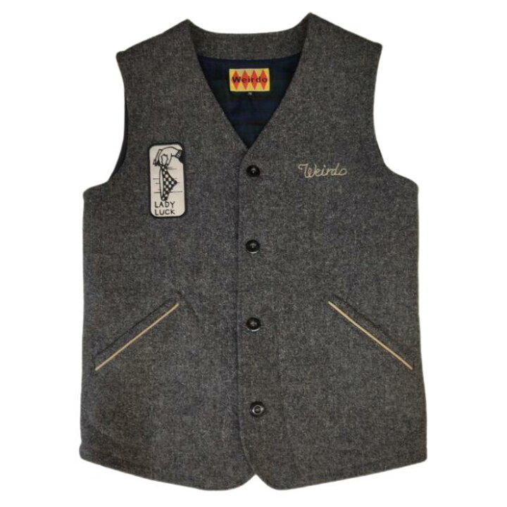 楽天市場】【併売】【中古】【メンズ】WEIRDO ウィアード WOOL VEST 