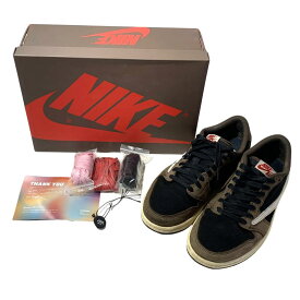 【併売】【中古】【メンズ】NIKE ナイキ Travis Scott × Nike Air Jordan 1 Low OG SP-T トラビススコット エアジョーダン 1 2019 CQ4277-001 ブラウン 27cm