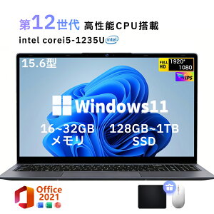 ��office���ځ_�O�N�ۏ؁^ �m�[�g�p�\�R�� office�t�� Windows11 ��12���� Intel Core i5-1235U ������16/32GB ��e��SSD 128GB~1TB �����ݒ�ς� 15.6�C���` �^ �t��HD�t�� IPS �e���L�[�t�� WiFi WEB�J���� Bluetooth US