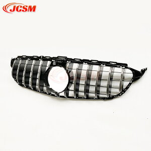 【スーパーSALE&P10倍★3/4-3/11】JCSM ベンツ W205 前期 ルック パナメリカーナ グリル 現行AMGルックガーニッシュ フロントグリル フロント カスタム 社外品 フロント カメラ無しカメラ有り
