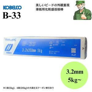 y15܂œoׁz B-33 3.2mm × 350mm 5kg KOBELCO _ː| ϐ 핢A[Nnږ_ nږ_ B33 1(5kg) A2ȏ㑗