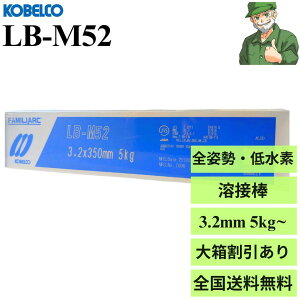 y15܂œoׁznږ_ LB-M52 3.2 mm × 350 mm _ː| KOBELCO ᐅf 핢A[Nnږ_ LBM52 (5kg) 唠(20kg) 唠 S