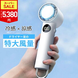 【SS限定60％！500円OFF⇒5,380円！】【瞬間冷却】ハンディファン 冷却プレート 100段階調整 手持ち扇風機 マイナスイオン 30時間連続使用 小型扇風機 瞬間冷却 超 大風量 静音 卓上扇風機 冷却モード 充電式 コードレス 携帯扇風機 コンパクト ハンディ扇風機 おすすめ