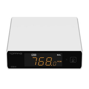 TOPPING E50II �z���C�g 1�� �v���A���v�����R���p�N�g�f�X�N�g�b�vDAC E50II WH