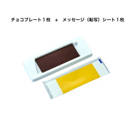 クール便 四角 長方形 チョコレートプレート 転写シート付 個包装セット