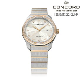 【コンコルド 正規輸入品】MARINER SL マリナーSL 30mm レディース ステンレススチール K18 ピンクゴールド 天然 ダイヤモンド MOP 白蝶貝 文字盤 クオーツ式 スイス製