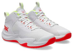 AVbNX m@T[W 3 GS ` asics NOVA SURGE 3 GS ` (White/Sunrise Red) 1064A017-100