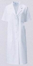 白衣 レディース 女性 【即日出荷可】女性ドクター診察衣シングル型白衣（半袖）122-30【】