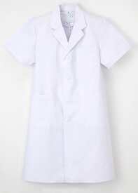 白衣　価格控えめ上級グレード男性用ドクター診察衣／シングル型／半袖EP112【】