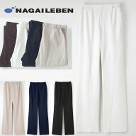女子パンツ　ナースパンツ　スラックス　レディース　看護師　ナース　エステ　事務スタッフ　オフホワイ…