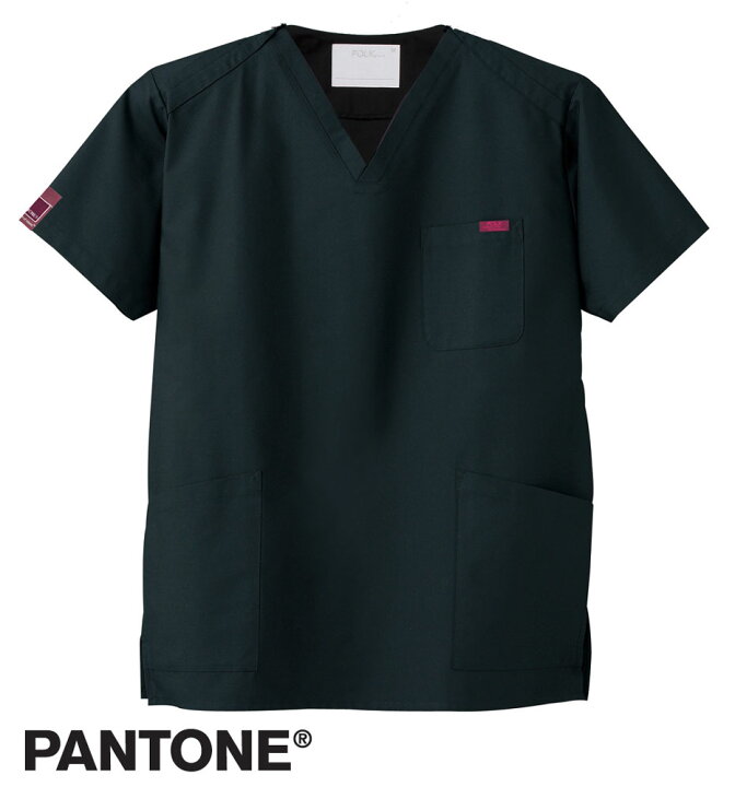 楽天市場 白衣 着こなし十人十色 スクラブ白衣 男性女性ドクター兼用 ブラック7000sc 9 p 白衣専門店 丸山吉井屋