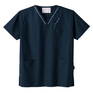フォーク PANTONE 新機能スクラブ白衣、男性女性ドクター兼用/ダークネイビー FOLK 7003SC-17【】