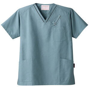 フォーク PANTONE 新機能スクラブ白衣、男性女性ドクター兼用/ダークグレー FOLK 7003SC-5【】