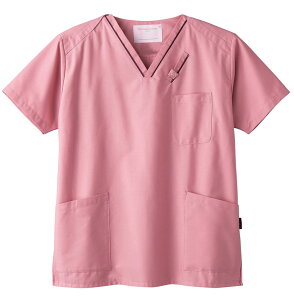 フォーク PANTONE 新機能スクラブ白衣、男性女性ドクター兼用/ピンク FOLK 7003SC-3【】