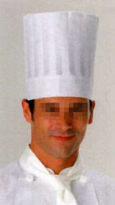 後ろマジックテープ/メッシュ付コック帽(1枚入り)/高さ23cm471-29【】