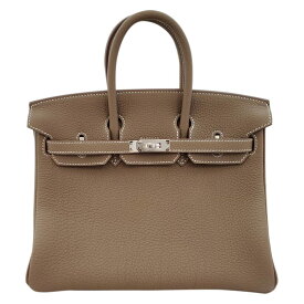 エルメス HERMES バーキン25 トゴ エトゥープ SV金具 W刻印