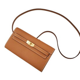 エルメス HERMES ケリー トゥーゴー ショルダーウォレット エプソン ゴールド G金具 W刻印