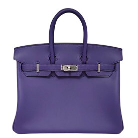 【新品同様・未使用品】エルメス HERMES バーキン25 スイフト パープル SV金具 G刻印/AT2609038