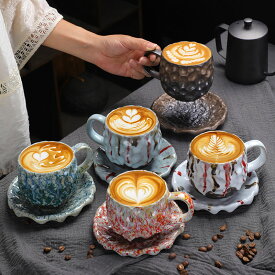 300円OFFクーポン カップ マグカップ おしゃれ ティー コーヒー 兼用 260ml 抽象的 水墨風のパターンデザイン 陶器 コーヒーカップ 普段使い 御来客時 プレゼント モダン ウォーターカップ 美しくスタイリッシュ 絵柄 OceanMap