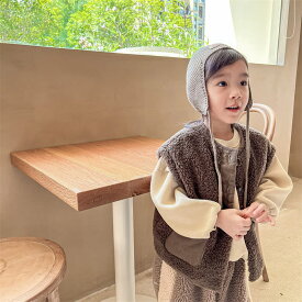 300円OFFクーポン ボアベスト 子供服 ベスト 大きいサイズ キッズ ボア ベスト 無地 子供 ジュニア こども 男の子 女の子 あったか 子ども 春秋冬 防寒 フリース おでかけ 部屋着 ルームウェア アウター トップス OceanMap