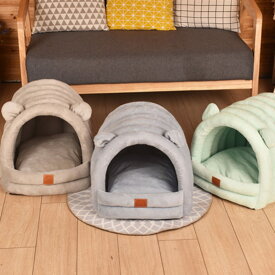 300円OFFクーポン 犬 ベッド 猫 ベッド かわいい愛犬の一戸建て テント型ベッド 被毛を保ちます 犬 猫 ベッドテントベッド Mサイズ アイドッグ クッション マット ハウス ドーム ペットベット 犬のベッド 猫のベッド ペット用寝袋 OceanMap