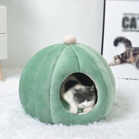 猫ベッド 猫用ハウス ペットベッド 猫用 犬用 小型犬 ペットハウス ドーム型 冬用 屋根付き ふわふわ 柔らかい 保温性 暖かい ペットクッション ペットマット 夏 猫 ねこ おしゃれ シンプル 通年利用 ペットハウス 可愛い OceanMap