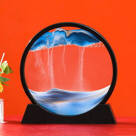 クリエイティブ 流砂画 雑貨 デコレーション 記念日 ガラス 落ちる砂 砂 オフィス用品 デスクトップ 絵画 砂絵時計 砂時計画像 砂の絵 3D 新築祝い 引っ越し祝い プレゼント ギフト ヒーリング 流れる 砂絵 置物 置き物 OceanMap